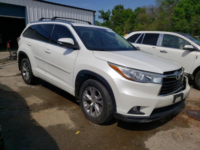 5TDKKRFH6FS088935 - 2015 TOYOTA HIGHLANDER XLE WHITE photo 4