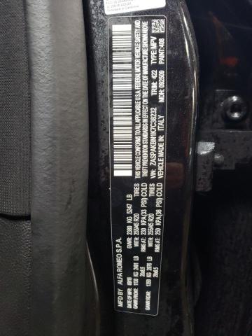 ZASPAKBN1K7C38232 - 2019 ALFA ROMEO STELVIO TI BLACK photo 12