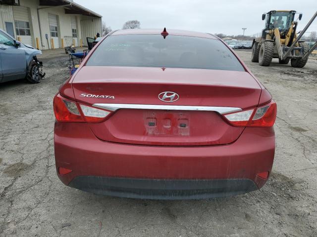 5NPEB4AC6EH946212 - 2014 HYUNDAI SONATA GLS BURGUNDY photo 6