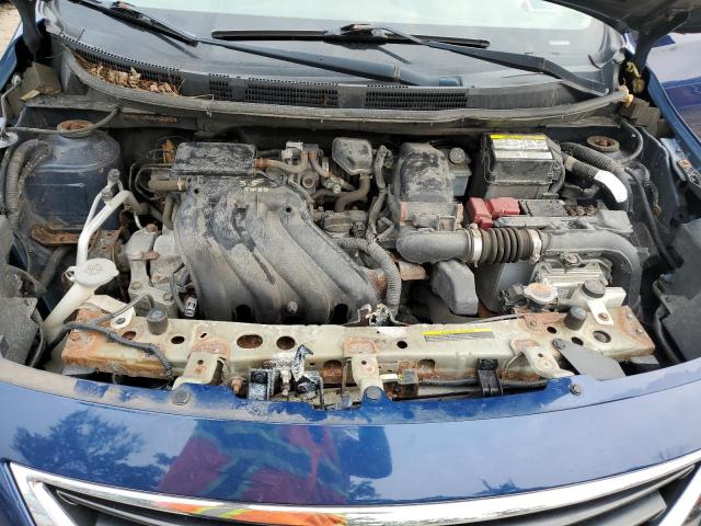 3N1CN7AP9EL848524 - 2014 NISSAN VERSA S BLUE photo 11