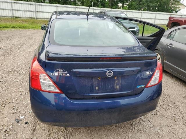 3N1CN7AP9EL848524 - 2014 NISSAN VERSA S BLUE photo 6