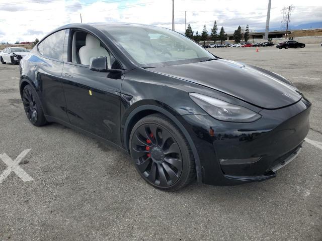 7SAYGDEF4NF389207 - 2022 TESLA MODEL Y 黑色 照片 4