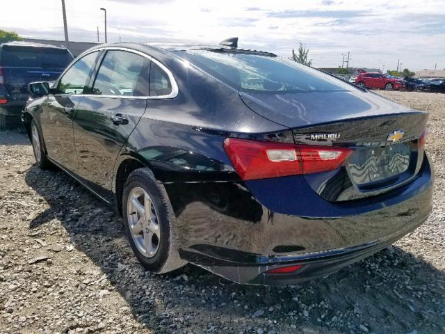 1G1ZB5ST2HF260455 - 2017 CHEVROLET MALIBU LS BLACK photo 3