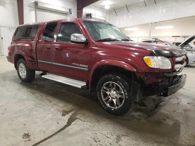 5TBBT44123S416913 - 2003 TOYOTA TUNDRA ACCESS CAB SR5 RED photo 4