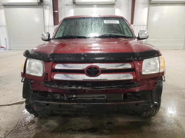 5TBBT44123S416913 - 2003 TOYOTA TUNDRA ACCESS CAB SR5 RED photo 5