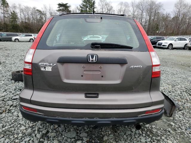 5J6RE4H36AL054301 - 2010 HONDA CR-V LX BROWN photo 6