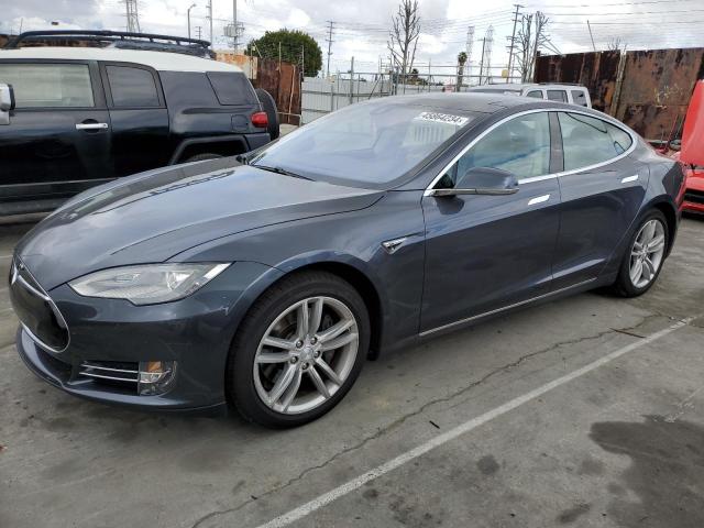 5YJSA1H13EFP63146 - 2014 TESLA MODEL S GRAY photo 1