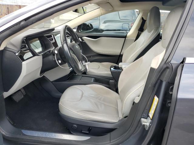 5YJSA1H13EFP63146 - 2014 TESLA MODEL S ნაცრისფერი ფოტო 7