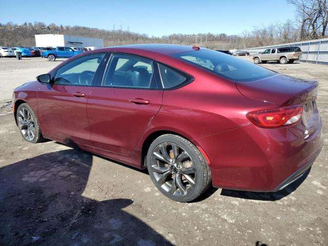 1C3CCCDG5FN636474 - 2015 CHRYSLER 200 S BURGUNDY photo 2