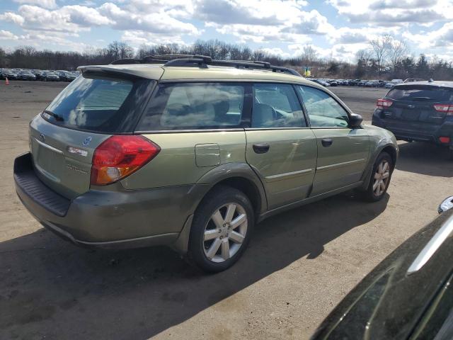 4S4BP61C767319617 - 2006 SUBARU LEGACY OUTBACK 2.5I GREEN photo 3