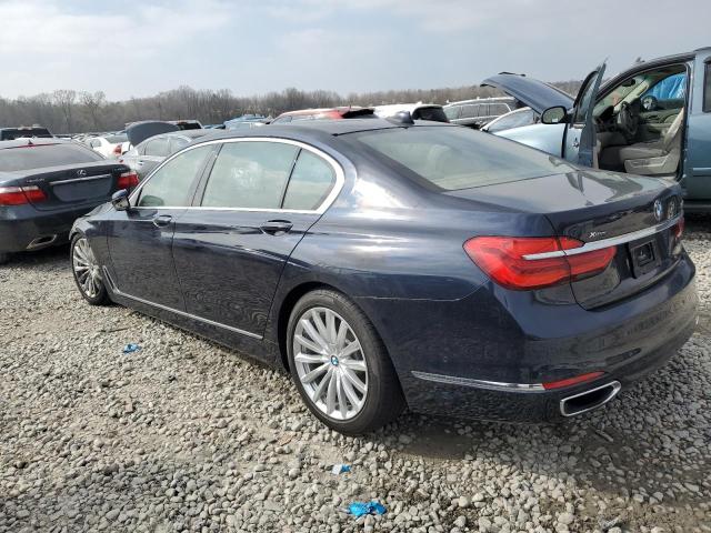 WBA7E4C52HGU99365 - 2017 BMW 740 XI BLUE photo 2