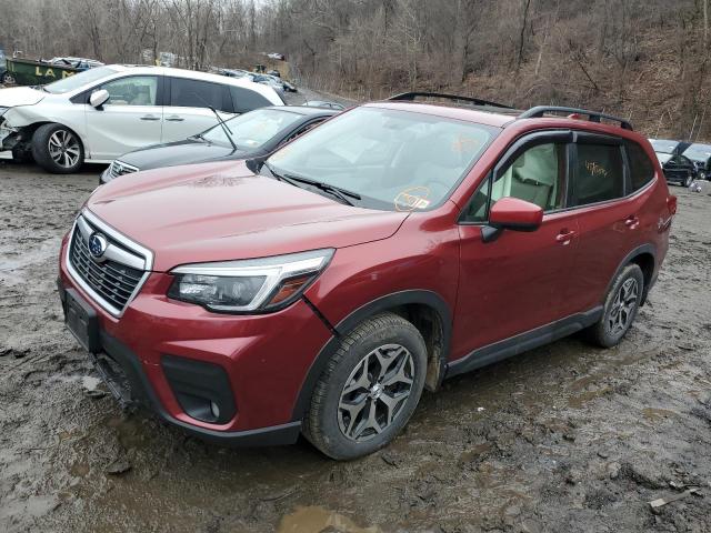 JF2SKAFC1MH584878 - 2021 SUBARU FORESTER PREMIUM RED photo 1