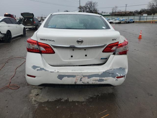 3N1AB7AP2DL692518 - 2013 NISSAN SENTRA S WHITE photo 6