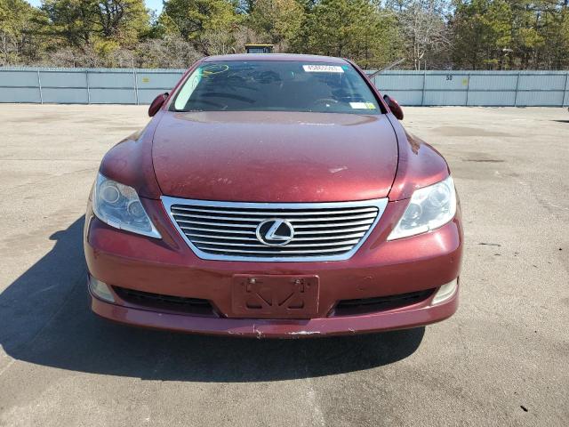 JTHGL46F875006715 - 2007 LEXUS LS 460L MAROON photo 5