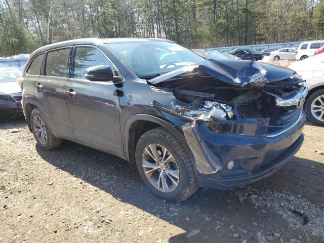 5TDJKRFH7ES022355 - 2014 TOYOTA HIGHLANDER XLE 黑色 照片 4