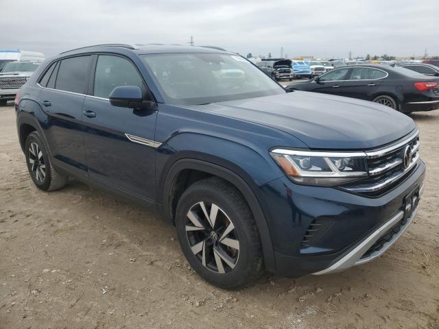 1V2DC2CA0NC229291 - 2022 VOLKSWAGEN ATLAS CROS SE BLUE photo 4