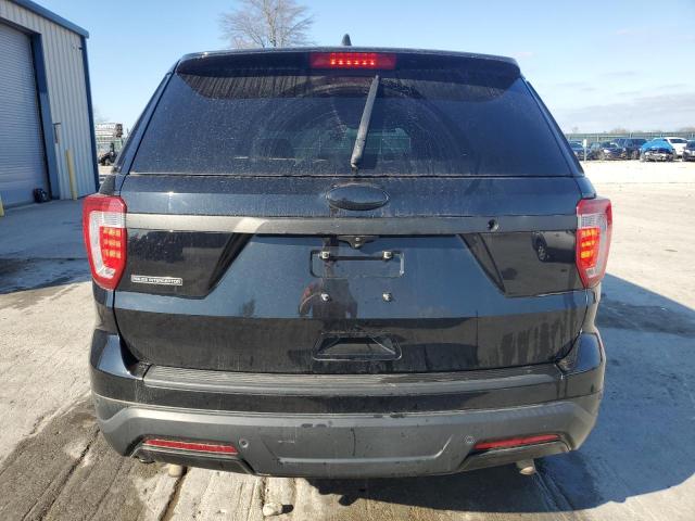 1FM5K8AR0JGC17208 - 2018 FORD EXPLORER POLICE INTERCEPTOR შავი ფოტო 6
