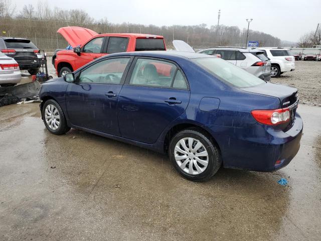 2T1BU4EE9CC886273 - 2012 TOYOTA COROLLA BASE BLUE photo 2