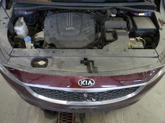 KNDMC5C10J6380482 - 2018 KIA SEDONA EX MAROON photo 12