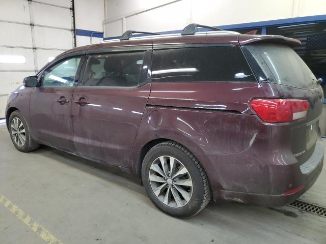 KNDMC5C10J6380482 - 2018 KIA SEDONA EX MAROON photo 2