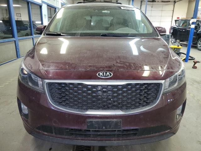 KNDMC5C10J6380482 - 2018 KIA SEDONA EX MAROON photo 5