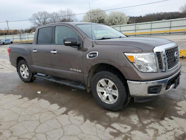 1N6AA1EJ4HN509707 - 2017 NISSAN TITAN S GRAY photo 4