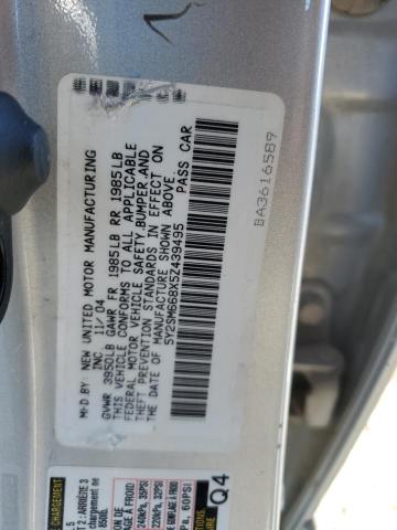 5Y2SM668X5Z439495 - 2005 PONTIAC VIBE SILVER photo 12