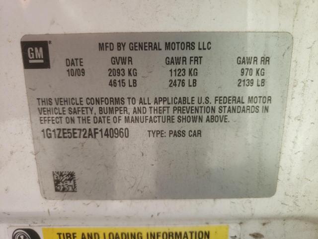 1G1ZE5E72AF140960 - 2010 CHEVROLET MALIBU LTZ BEIGE photo 13