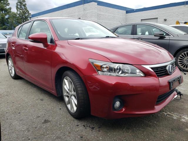 JTHKD5BH7B2010592 - 2011 LEXUS CT 200 RED photo 4