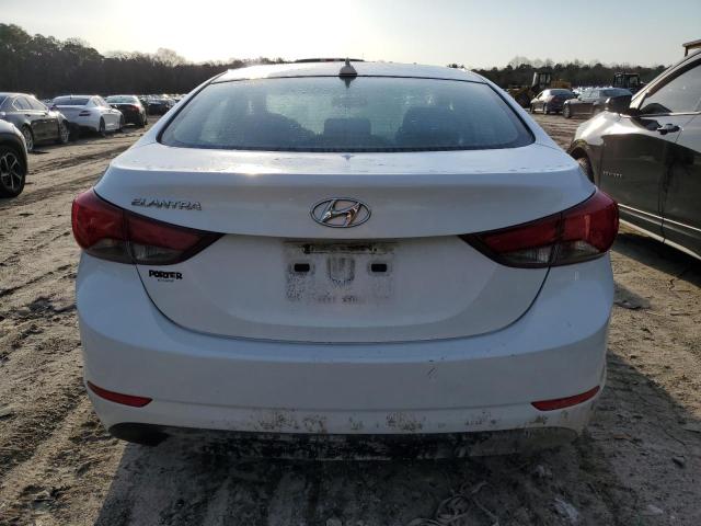 5NPDH4AE9GH669215 - 2016 HYUNDAI ELANTRA SE WHITE photo 6