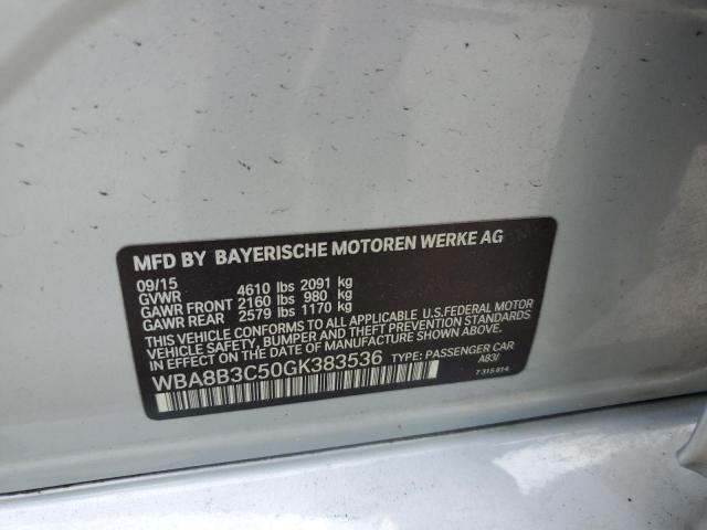 WBA8B3C50GK383536 - 2016 BMW 340 I Argent photo 12