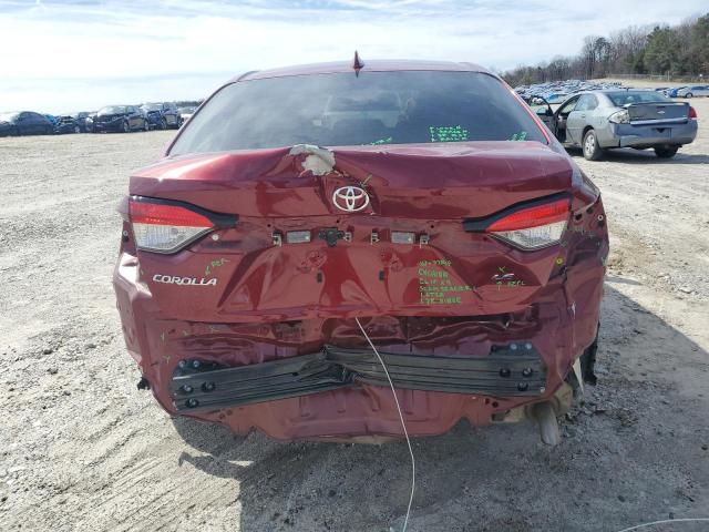 5YFEPMAE6NP307821 - 2022 TOYOTA COROLLA LE RED photo 6