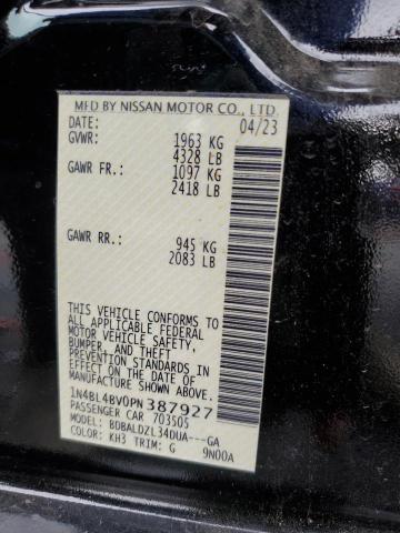 1N4BL4BV0PN387927 - 2023 NISSAN ALTIMA S BLACK photo 13