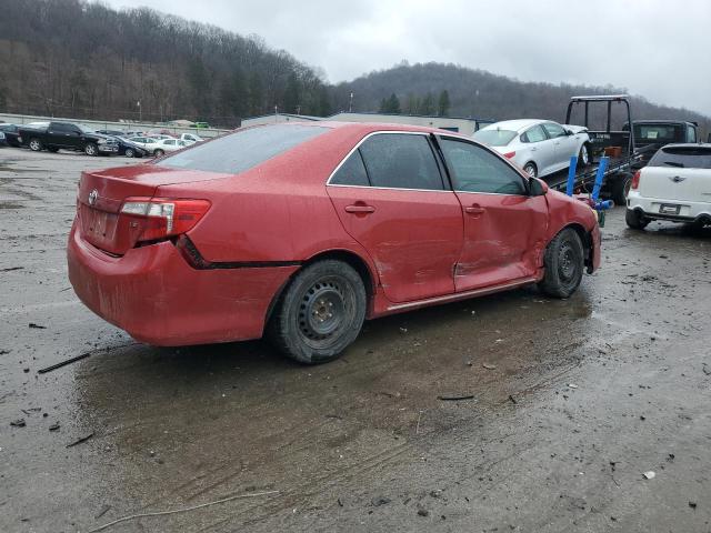 4T4BF1FKXDR288986 - 2013 TOYOTA CAMRY L RED photo 3