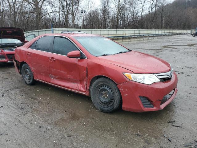 4T4BF1FKXDR288986 - 2013 TOYOTA CAMRY L RED photo 4