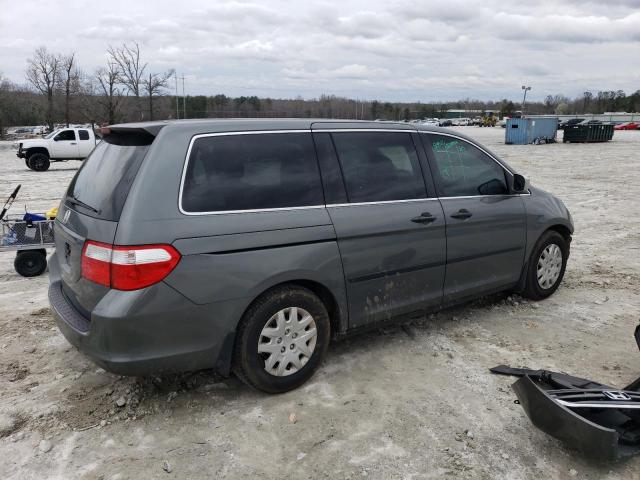 5FNRL382X7B028325 - 2007 HONDA ODYSSEY LX GRAY photo 3