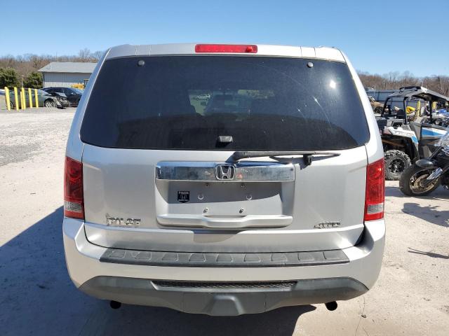 5FNYF4H21DB071634 - 2013 HONDA PILOT LX SILVER photo 6