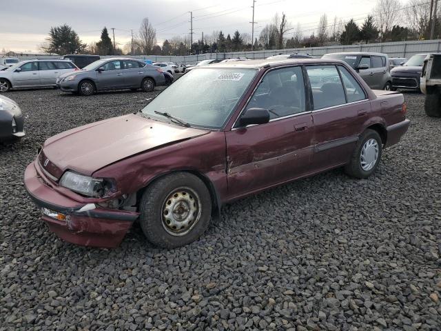 1HGED3651ML066853 - 1991 HONDA CIVIC LX BURGUNDY photo 1