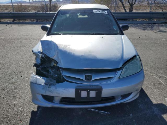 2HGES16354H633149 - 2004 HONDA CIVIC DX VP Արծաթագույն լուսանկար 5