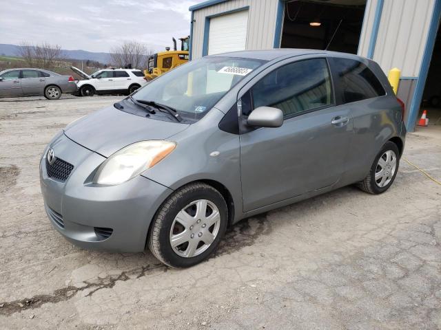 JTDJT923685182941 - 2008 TOYOTA YARIS GRAY photo 1