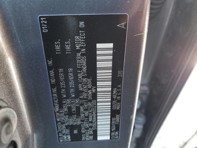 5TDGZRAH6MS052300 - 2021 TOYOTA HIGHLANDER XLE 灰色 照片 13