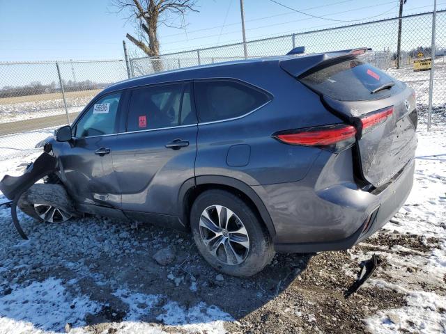5TDGZRAH6MS052300 - 2021 TOYOTA HIGHLANDER XLE 灰色 照片 2
