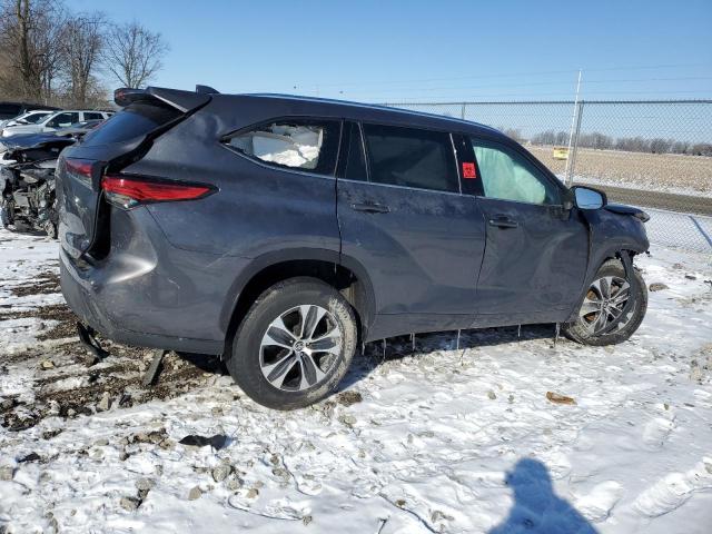 5TDGZRAH6MS052300 - 2021 TOYOTA HIGHLANDER XLE 灰色 照片 3