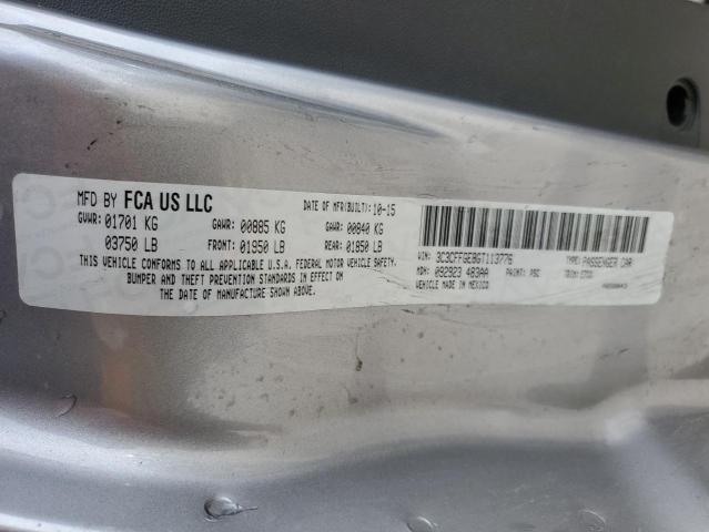 3C3CFFGE8GT113776 - 2016 FIAT 500 ELECTRIC GRAY photo 13