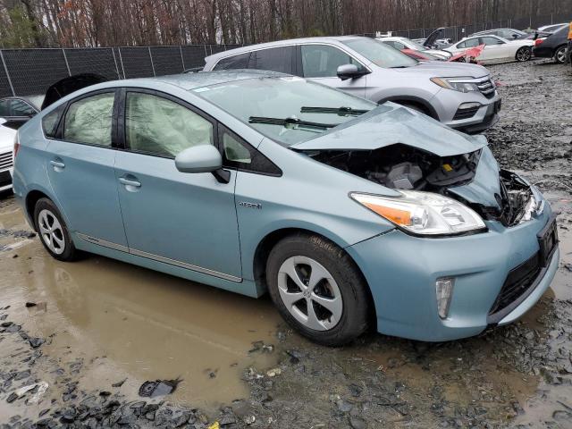 JTDKN3DUXF1910976 - 2015 TOYOTA PRIUS TURQUOISE photo 4