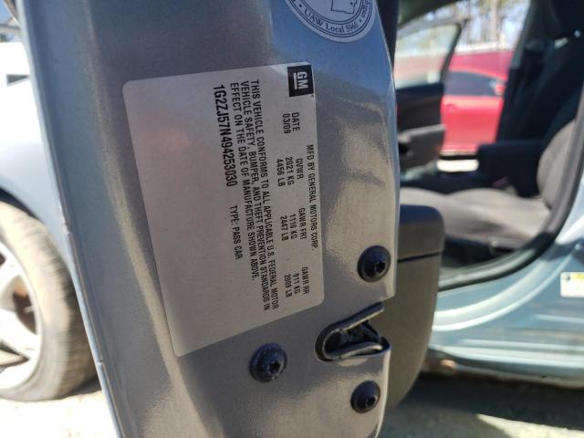 1G2ZJ57N494253030 - 2009 PONTIAC G6 SILVER photo 13