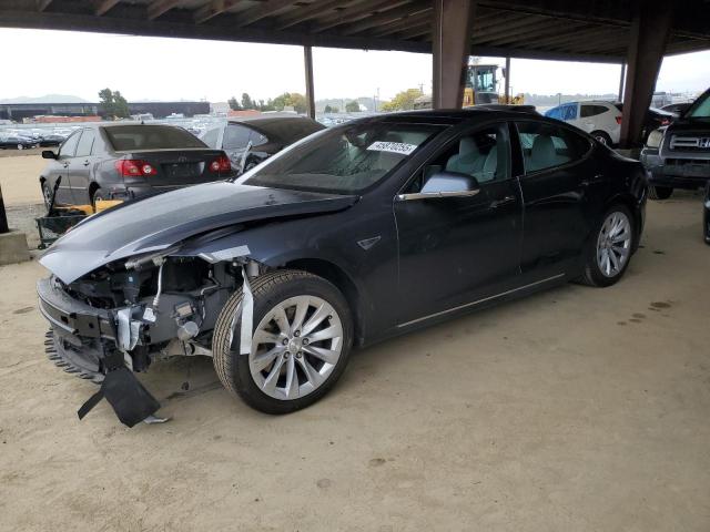 5YJSA1E28GF129833 - 2016 TESLA MODEL S GRAY photo 1