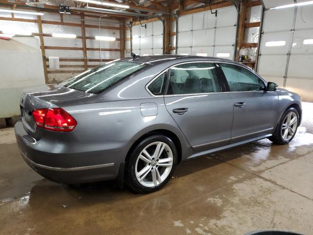 1VWCS7A37EC114461 - 2014 VOLKSWAGEN PASSAT SEL GRAY photo 3