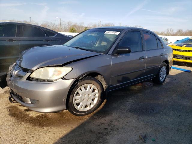 1HGES16395L016177 - 2005 HONDA CIVIC DX VP Boz foto 1
