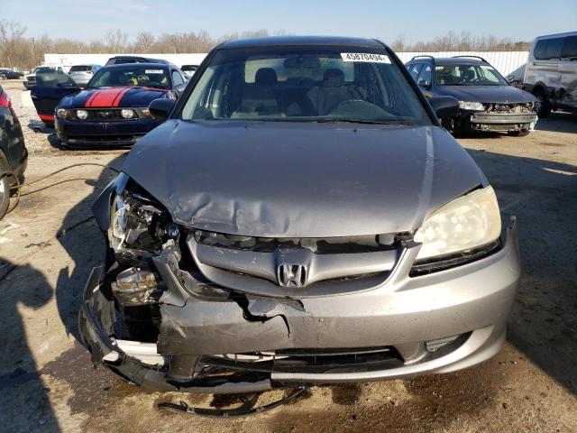 1HGES16395L016177 - 2005 HONDA CIVIC DX VP Boz foto 5